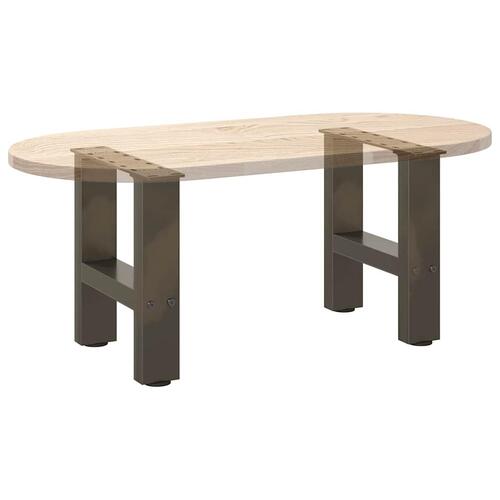 Sofabordben naturstål 2 stk. 40x(30-31) cm stål