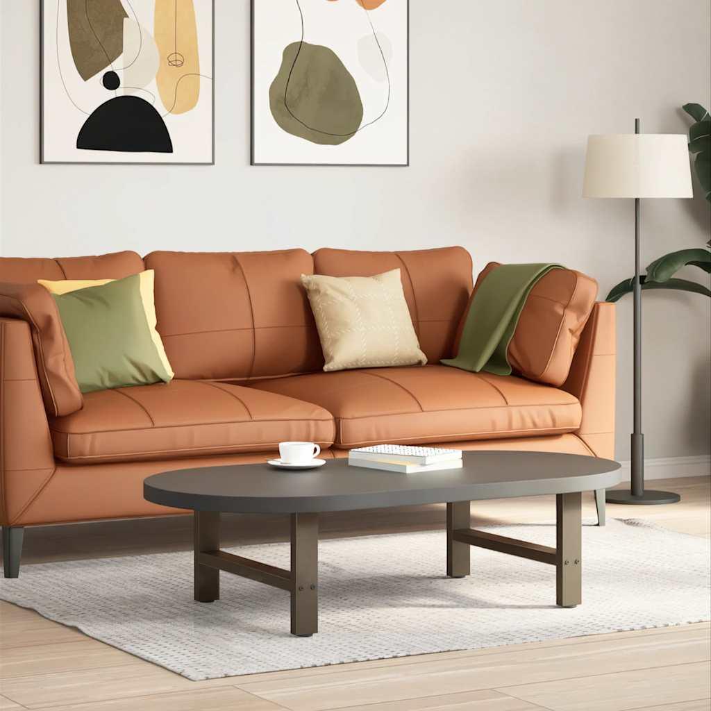 Sofabordben naturstål 2 stk. 70x(30-31) cm stål
