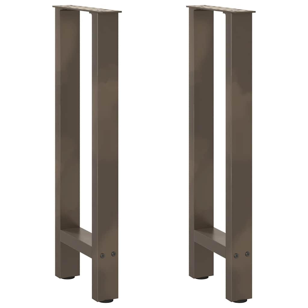 Sofabordben naturstål 2 stk. 38x(72-73) cm stål