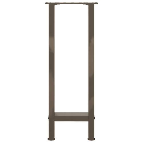 Sofabordben naturstål 2 stk. 38x(72-73) cm stål