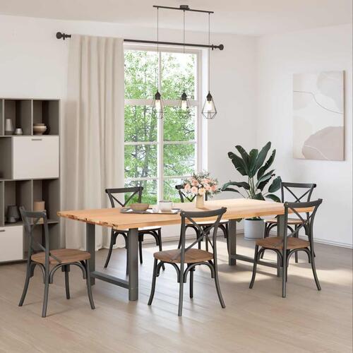 Sofabordben 2 stk. 100x(72-73) cm stål antracitgrå