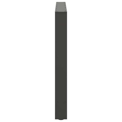 Sofabordben 2 stk. 100x(72-73) cm stål antracitgrå