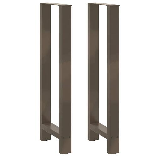 Sofabordben naturstål 2 stk. 50x(110-111) cm stål