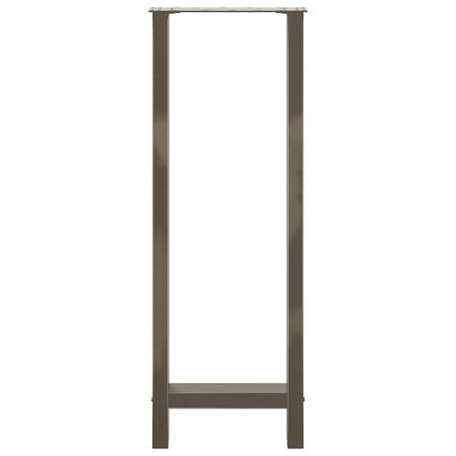 Sofabordben naturstål 2 stk. 50x(110-111) cm stål
