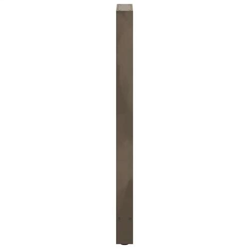 Sofabordben naturstål 2 stk. 50x(110-111) cm stål