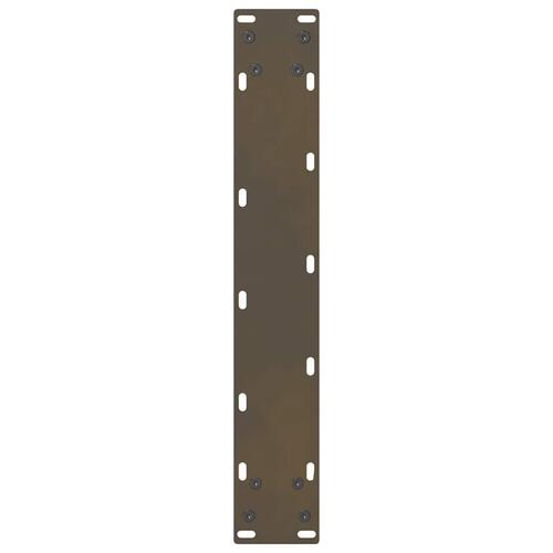 Sofabordben naturstål 2 stk. 50x(110-111) cm stål