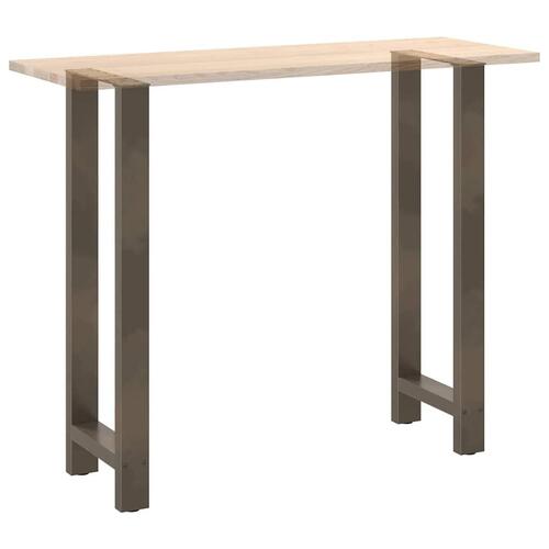 Sofabordben naturstål 2 stk. 50x(110-111) cm stål