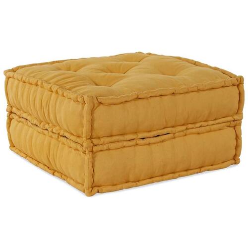 Modulpuf stof 70x70x36 gul