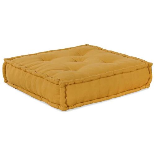 Modulpuf stof 70x70x36 gul