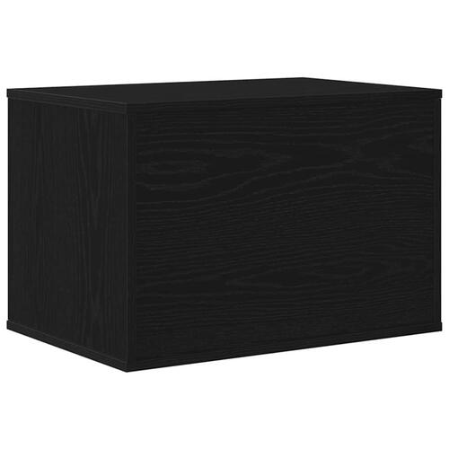 Toiletskjuler til kattebakke 60x40x40cm konstrueret træ sort eg