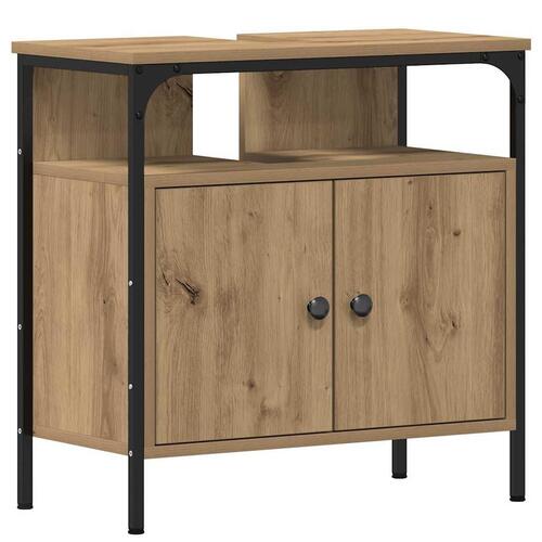 Underskab til håndvask 60x30x60 cm konstrueret træ kunsteg