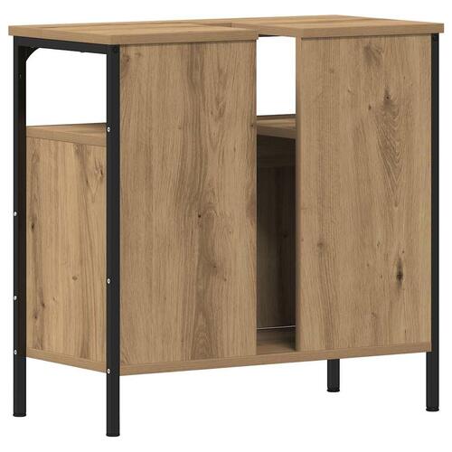 Underskab til håndvask 60x30x60 cm konstrueret træ kunsteg