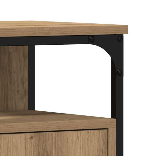 Underskab til håndvask 60x30x60 cm konstrueret træ kunsteg
