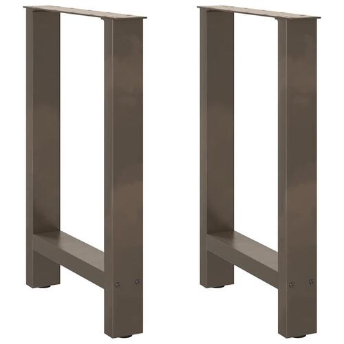 Sofabordben naturstål 2 stk. 60x(72-73) cm stål