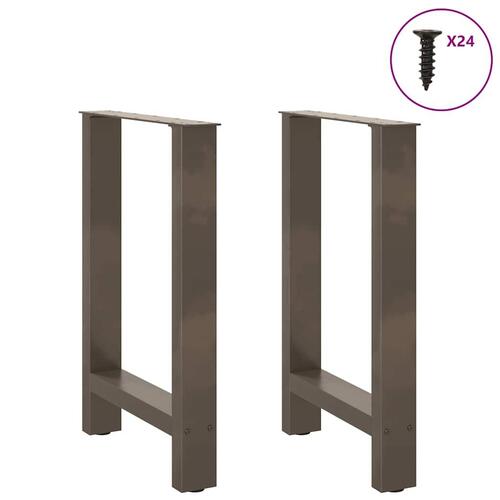 Sofabordben naturstål 2 stk. 60x(72-73) cm stål