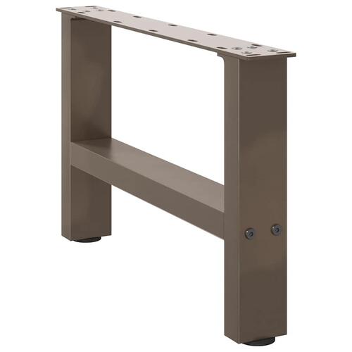 Sofabordben naturstål 2 stk. 50x(30-31) cm stål