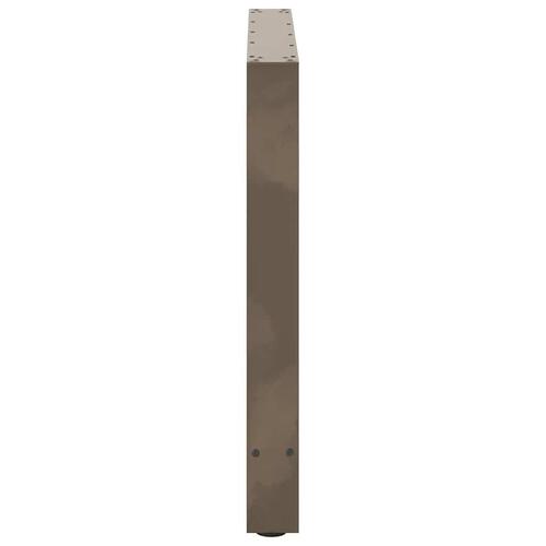 Sofabordben naturstål 2 stk. 70x(72-73) cm stål