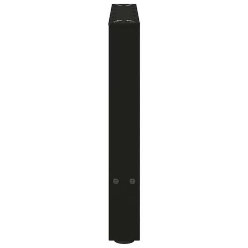 Sofabordben 2 stk. 50x(42-43) cm stål sort