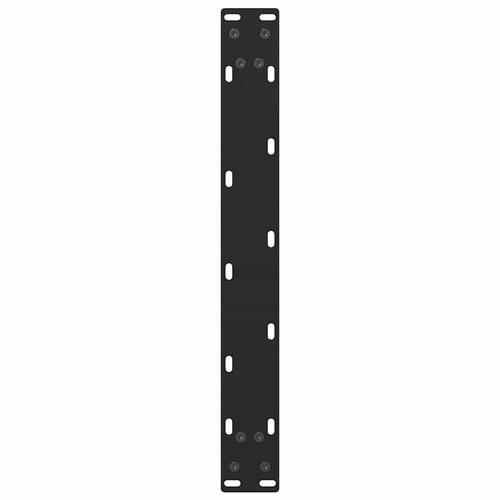 Sofabordben 2 stk. 50x(42-43) cm stål sort