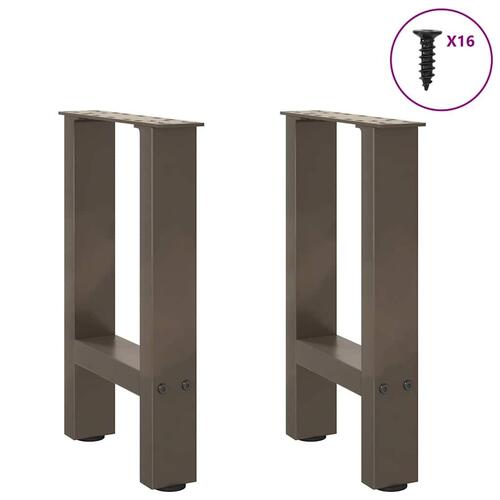 Sofabordben naturstål 2 stk. 28x(42-43) cm stål