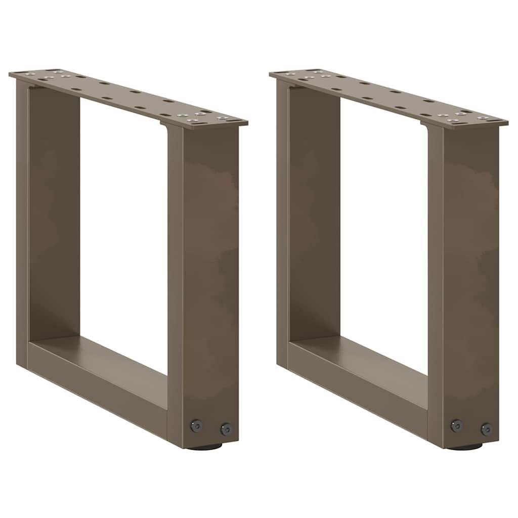 Sofabordben U-Formet Naturstål Stål Naturfarvet - 2 / 30 x (30-31) cm