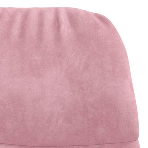 Lænestol fløjl pink
