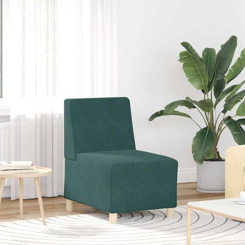 Sofastol 55 cm fløjl lysegrøn