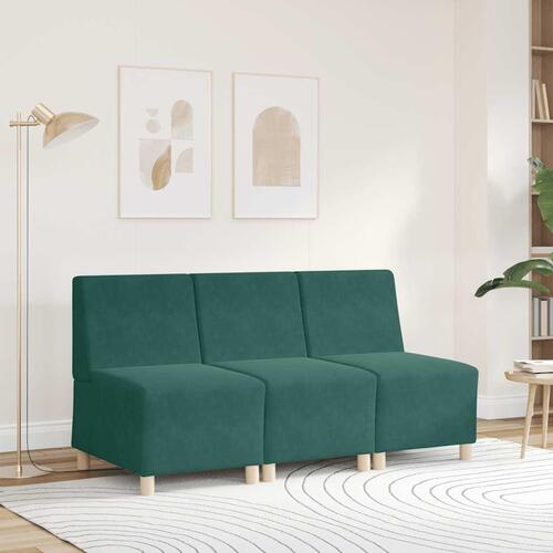 Sofastol 55 cm fløjl lysegrøn