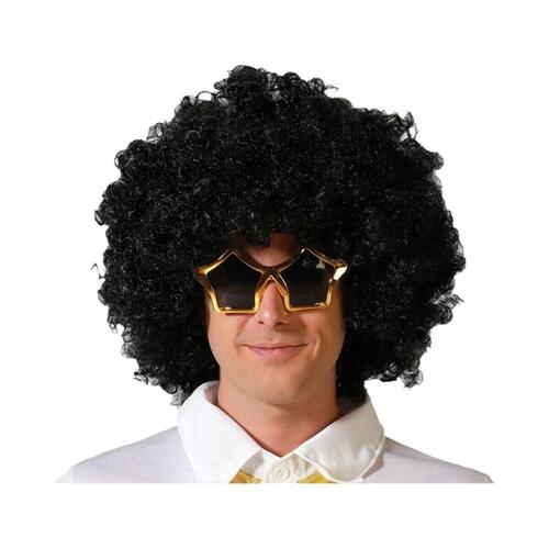 Paryk Sort Afro hår