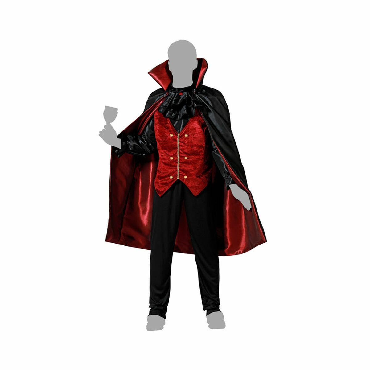 Vampyr kostume til voksne - XS/S, sort, 100 % polyester