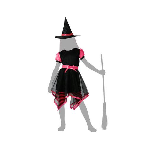 Kostume til børn Pink Heks 7-9 år