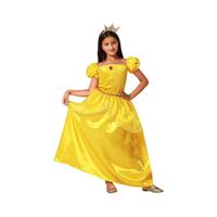 Kostume til børn Gylden Prinsesse 5-6 år