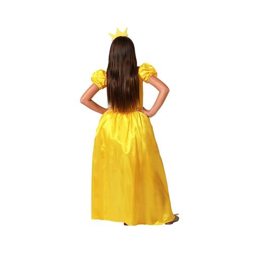 Kostume til børn Gylden Prinsesse 5-6 år