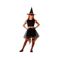 Kostume til børn Orange Heks 7-9 år