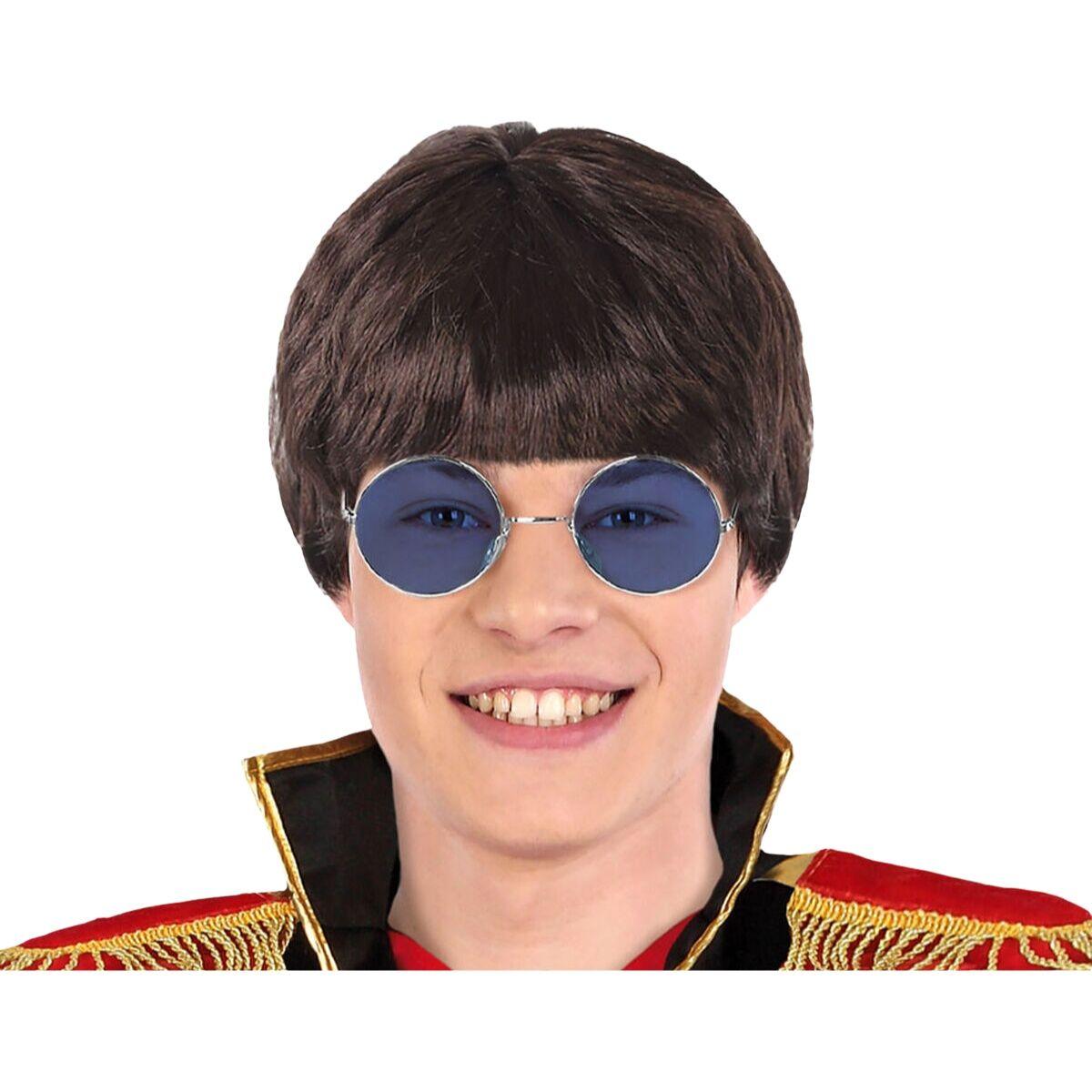 Paryk Sort - kort, glat kostumeparyk