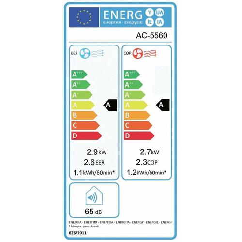 Bærbart klimaanlæg Tristar AC-5560 Hvid A (OUTLET A)