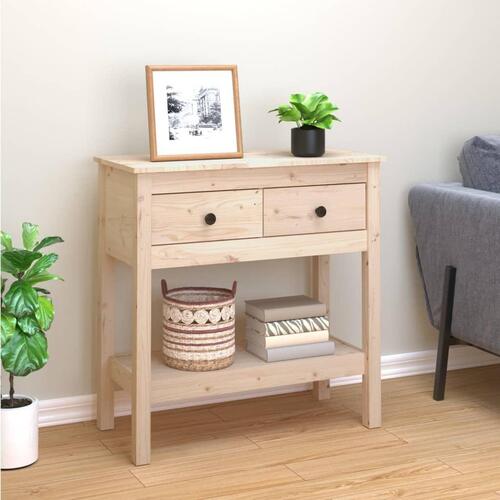Konsolbord 75x35x75 cm massivt fyrretræ (OUTLET A)