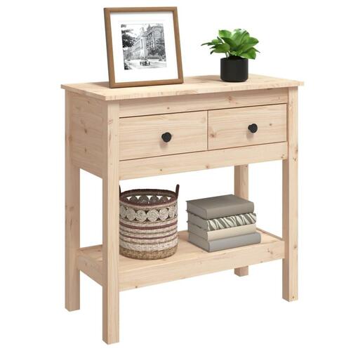Konsolbord 75x35x75 cm massivt fyrretræ (OUTLET A)