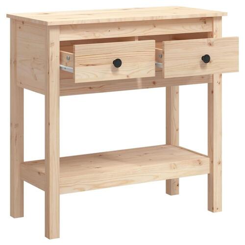 Konsolbord 75x35x75 cm massivt fyrretræ (OUTLET A)
