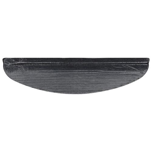 Selvklæbende trappemåtter 15 stk. 56x17x3 cm antracitgrå
