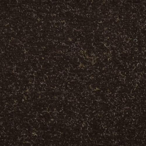 Selvklæbende trappemåtter 10 stk. 56x17x3 cm tuftet mørkebrun