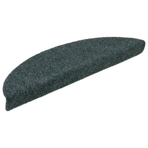 Selvklæbende trappemåtter 10 stk. 56x17x3 cm tuftet grøn