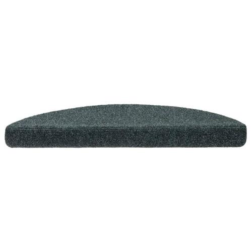 Selvklæbende trappemåtter 10 stk. 56x17x3 cm tuftet grøn
