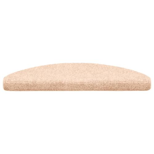 Selvklæbende trappemåtter 5 stk. 65x21x4 cm tuftet brun