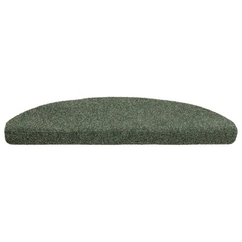 Selvklæbende trappemåtter 5 stk. 65x21x4 cm tuftet grøn