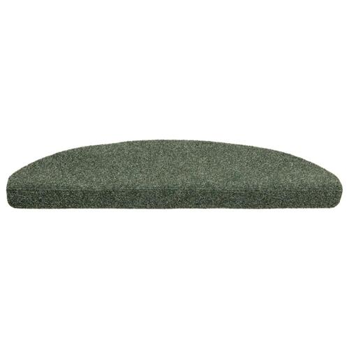 Selvklæbende trappemåtter 10 stk. 65x21x4 cm tuftet grøn