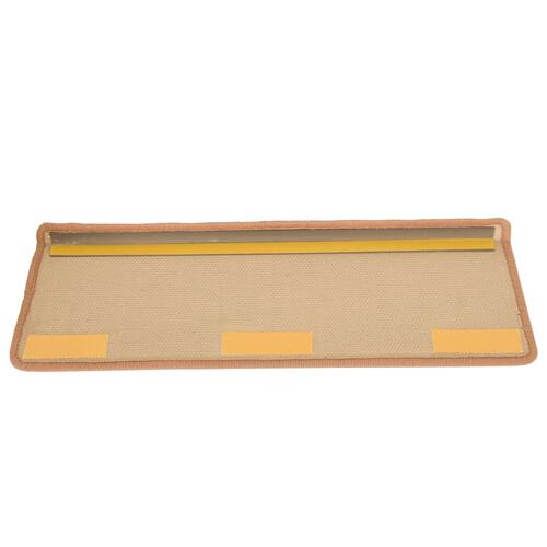 Selvklæbende trappemåtter 10 stk. 65x21x4 cm beige