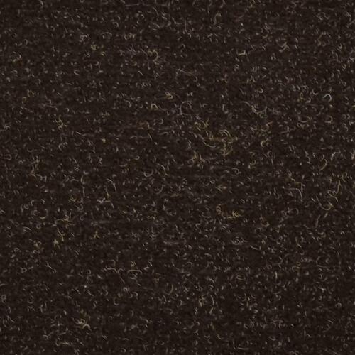 Selvklæbende trappemåtter 15 stk. 65x21x4 cm tuftet mørkebrun