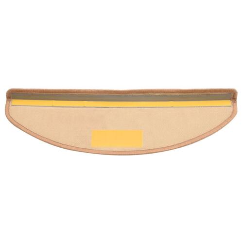 Selvklæbende trappemåtter 15 stk. 65x21x4 cm beige
