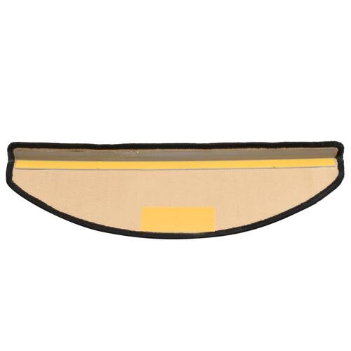 Selvklæbende trappemåtter 15 stk. 65x21x4 cm sort og grå